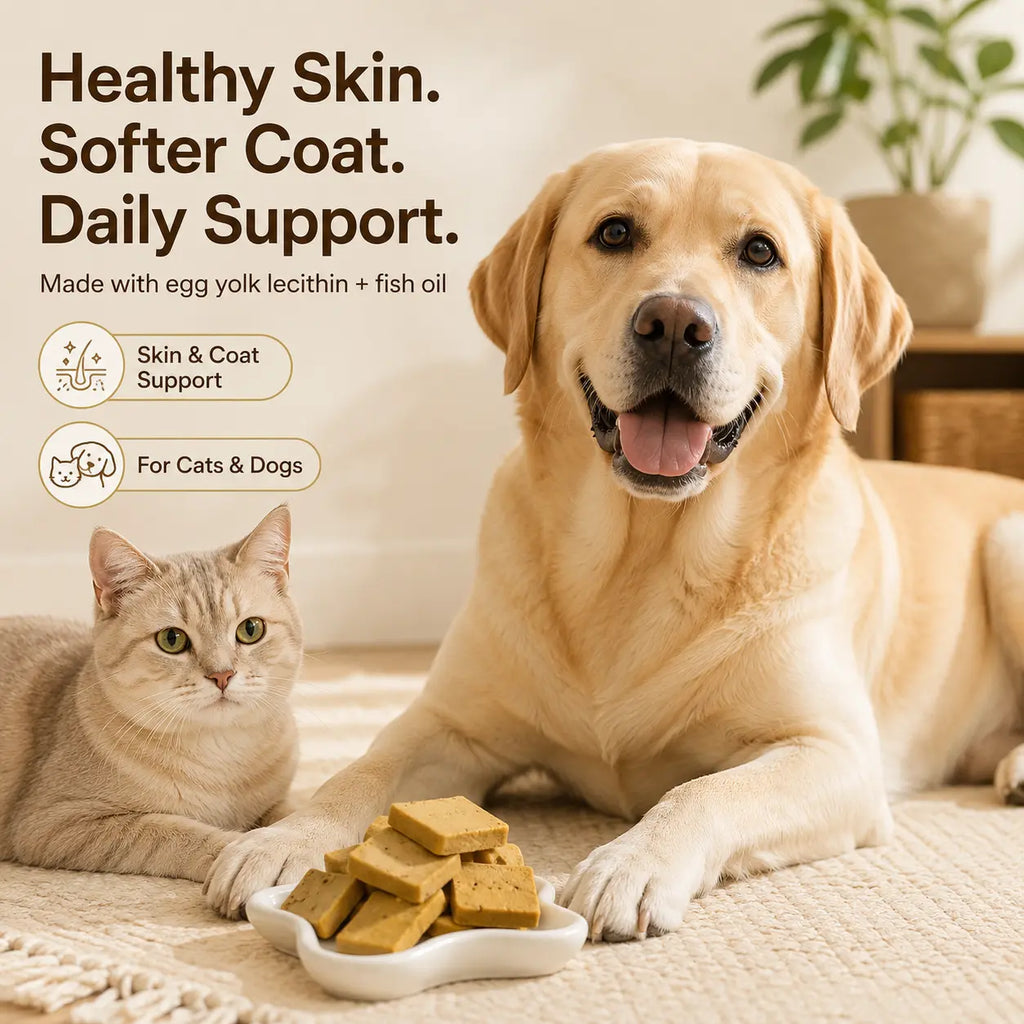 Peloro Egg Yolk Lecithin Freeze-Dried Cat & Dog Treats, Grain-Free Pet Food Topper with Chicken Breast, Egg Yolk, Fish Oil & Green-Lipped Mussel, Skin & Coat Daily Support,#Summervibes #Petlovers