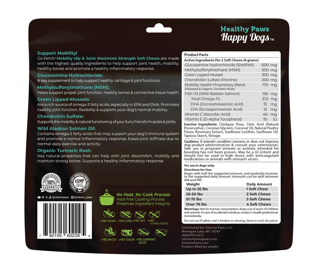 Mobility Chews — Hip & Joint Support for Senior Dogs