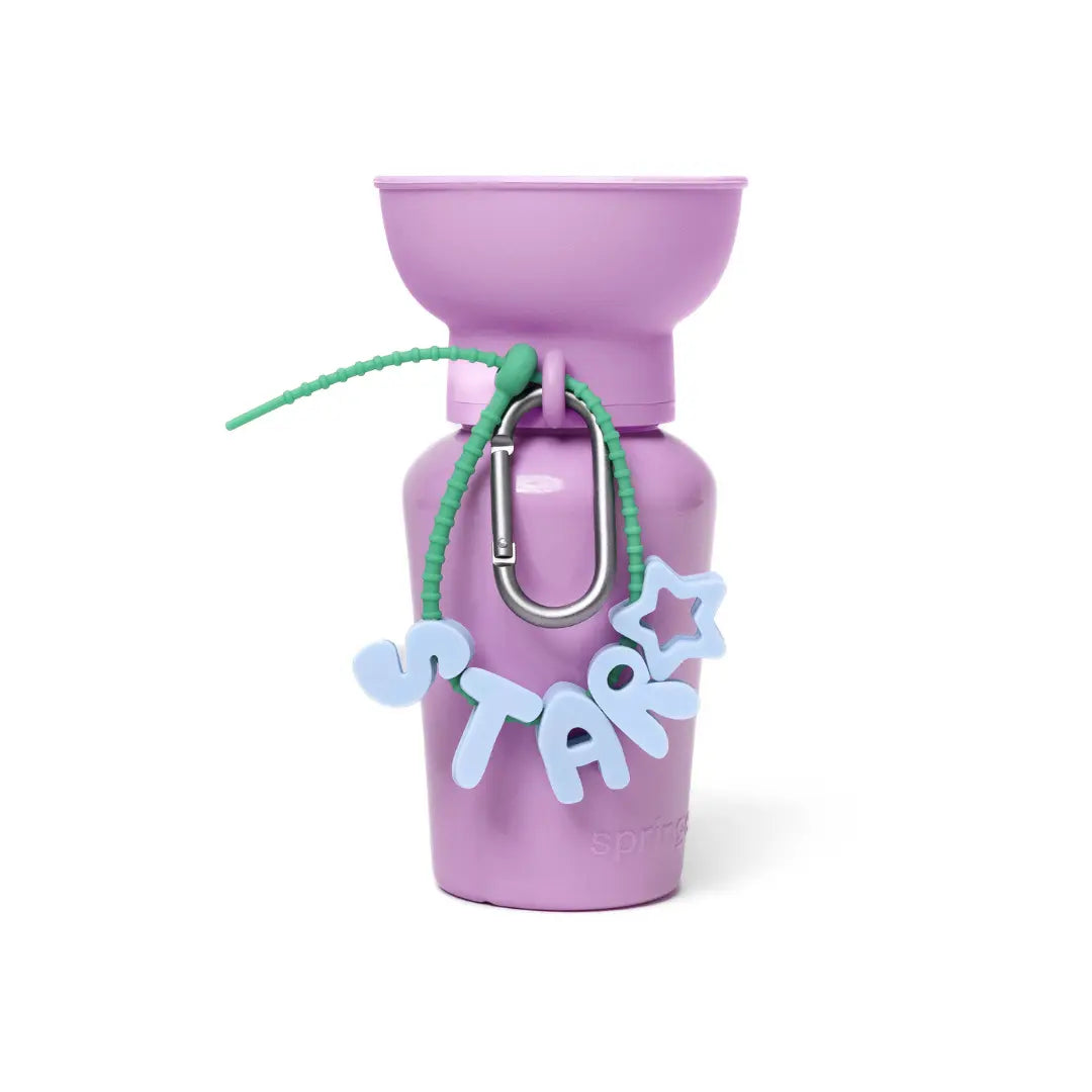 Botellas de agua de viaje para perros Flip de 20 oz (juego de 2)
