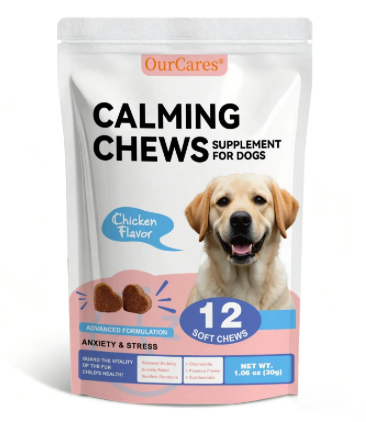 Calming Soft Chews for Dogs — Ease Everyday Stress, Anxiety & Restless Nights