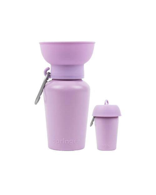 Botellas de agua de viaje para perros Flip de 20 oz (juego de 2)