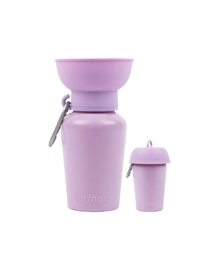 Botellas de agua de viaje para perros Flip de 20 oz (juego de 2)